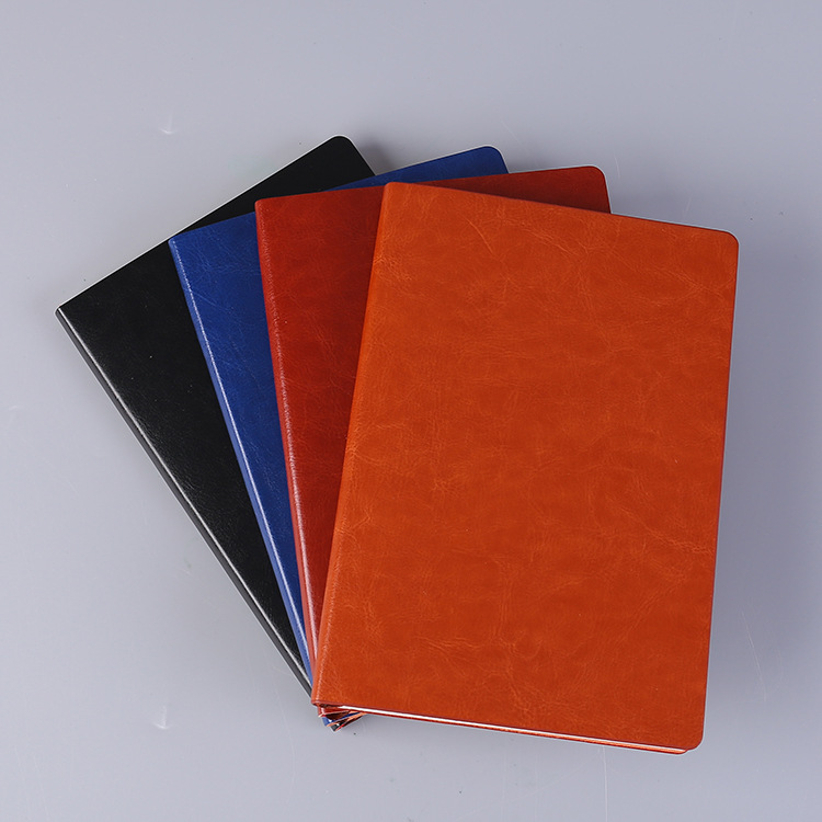 定做a5软皮面办公记事本仿皮商务简约笔记本定制logo会议记录本