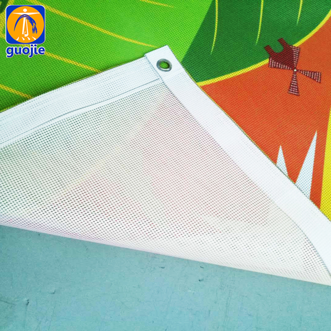 户外网格条幅 围挡防风广告横幅制作 出口喷绘细网格布