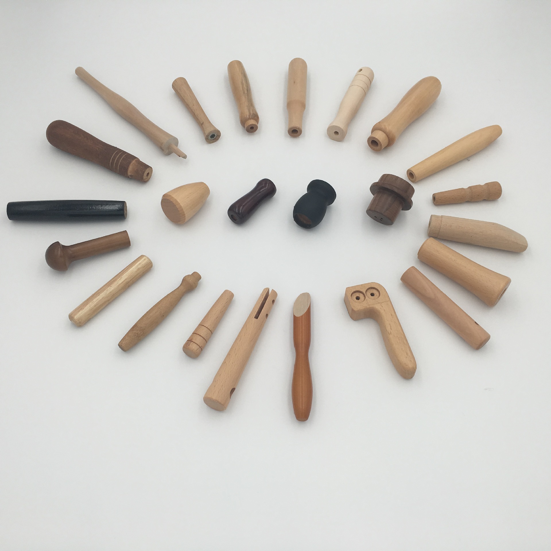 厂家供应 五金配件刀具木柄工具木手柄 通孔厨具木手柄 来样定制