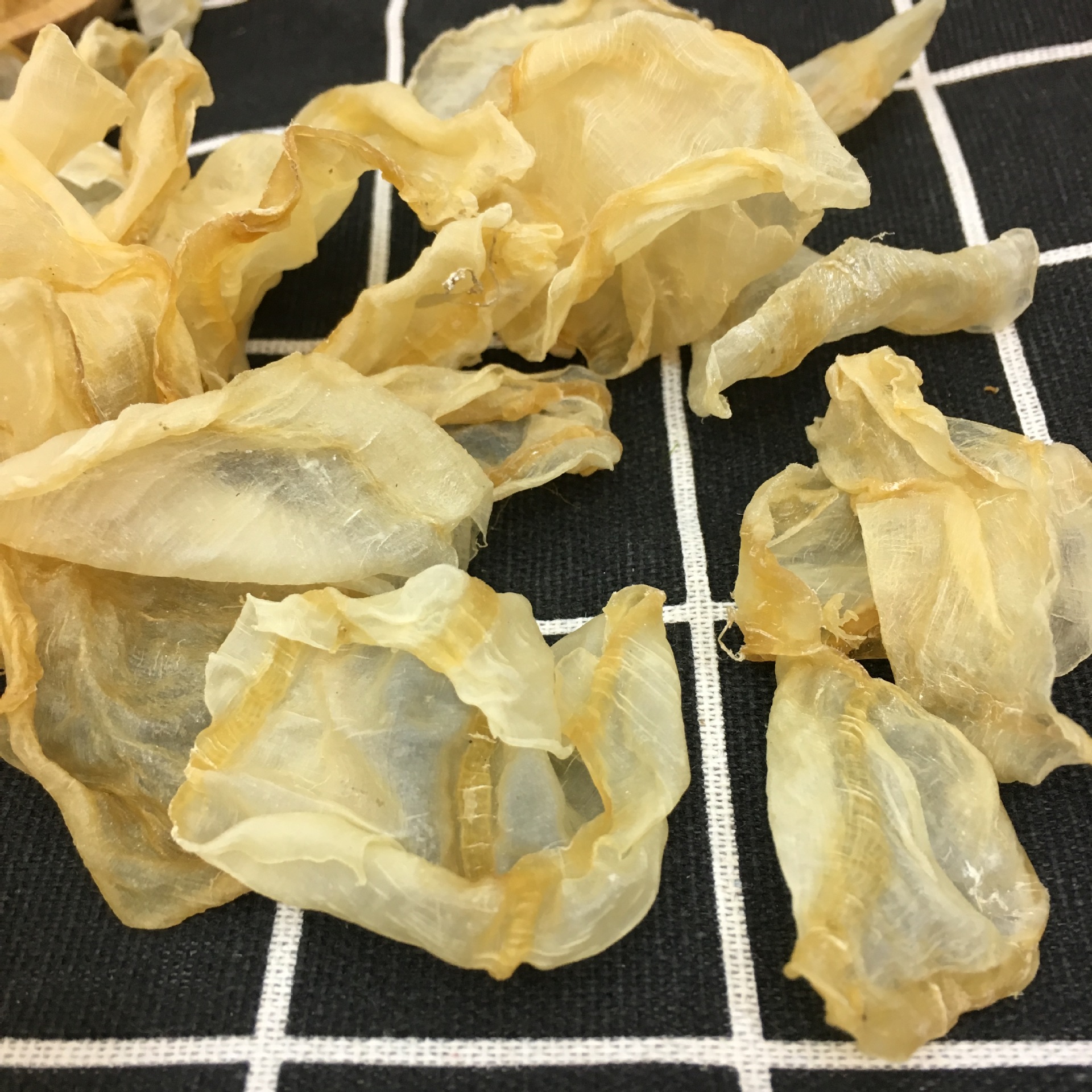 批发渠道深海红鱼胶花胶鱼肚 红鱼胶 红鱼肚 干贷500g