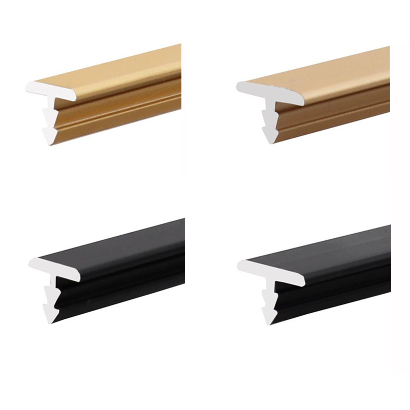 铝合金t型接缝压条 6mm 8mm 10mm衣柜木地板门平条t字装饰线条