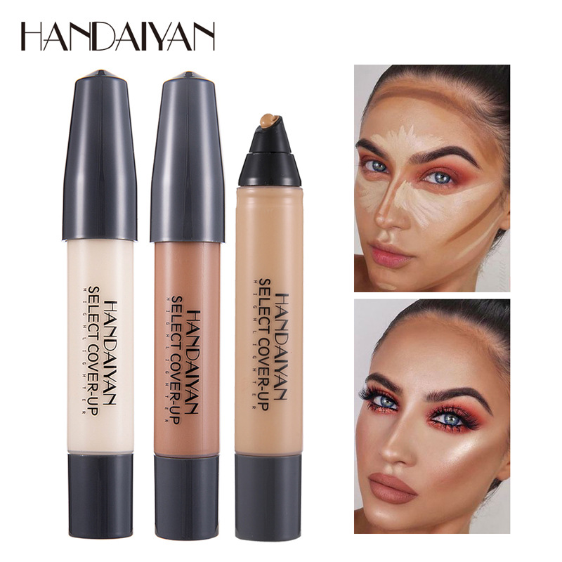 Waterproof Liquid Concealer Liquid Foundation Shadow Side Shadow Contour Liquid Highlight Brightening Concealer Pen