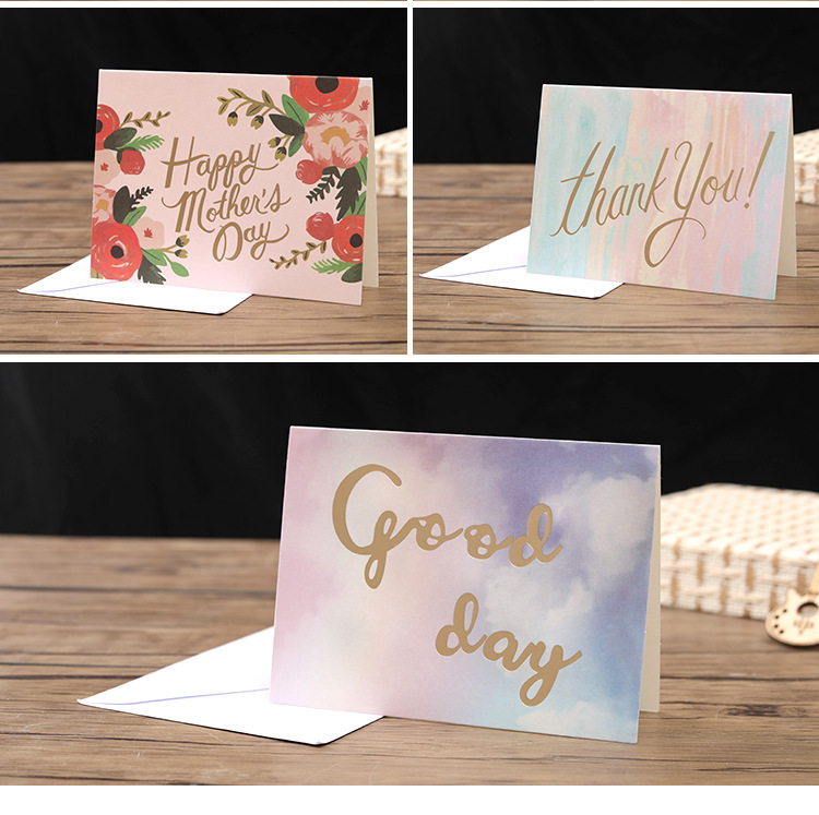 教师节贺卡母亲节卡片留言卡批发定制s-08生日祝福卡情人节贺卡
