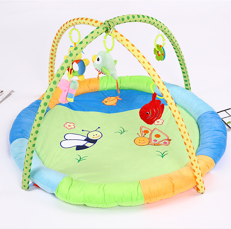 Baby Toys 0-1 Years Old Baby Gymnastic Rack Baby Music Game Blanket Toys Super Soft Game Mat