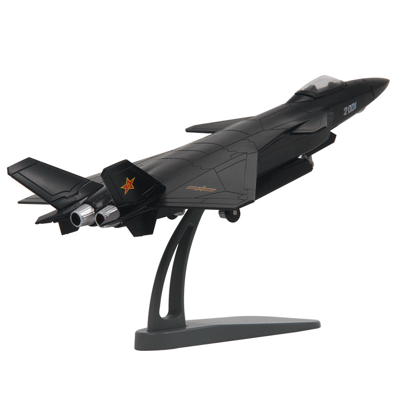 特尔博1:100歼20飞机模型隐形战斗机j20合金仿真军事成品摆件阅兵