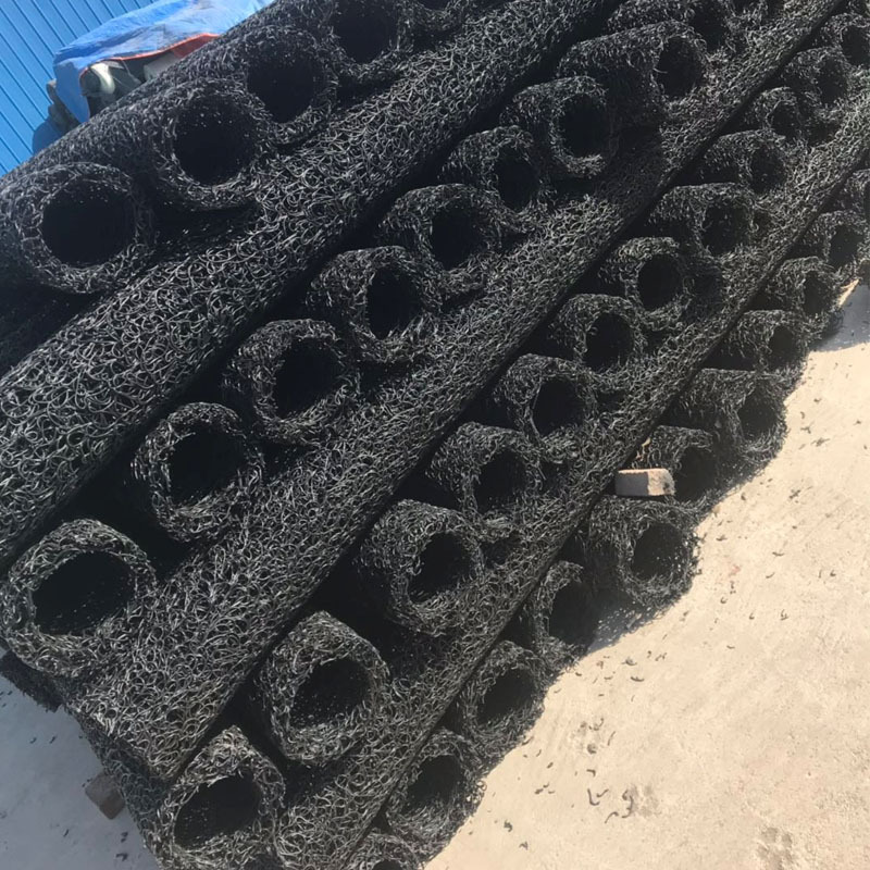 pp乱丝塑料盲沟 山东厂家直销 公路路肩球场地下渗排水塑料盲沟管