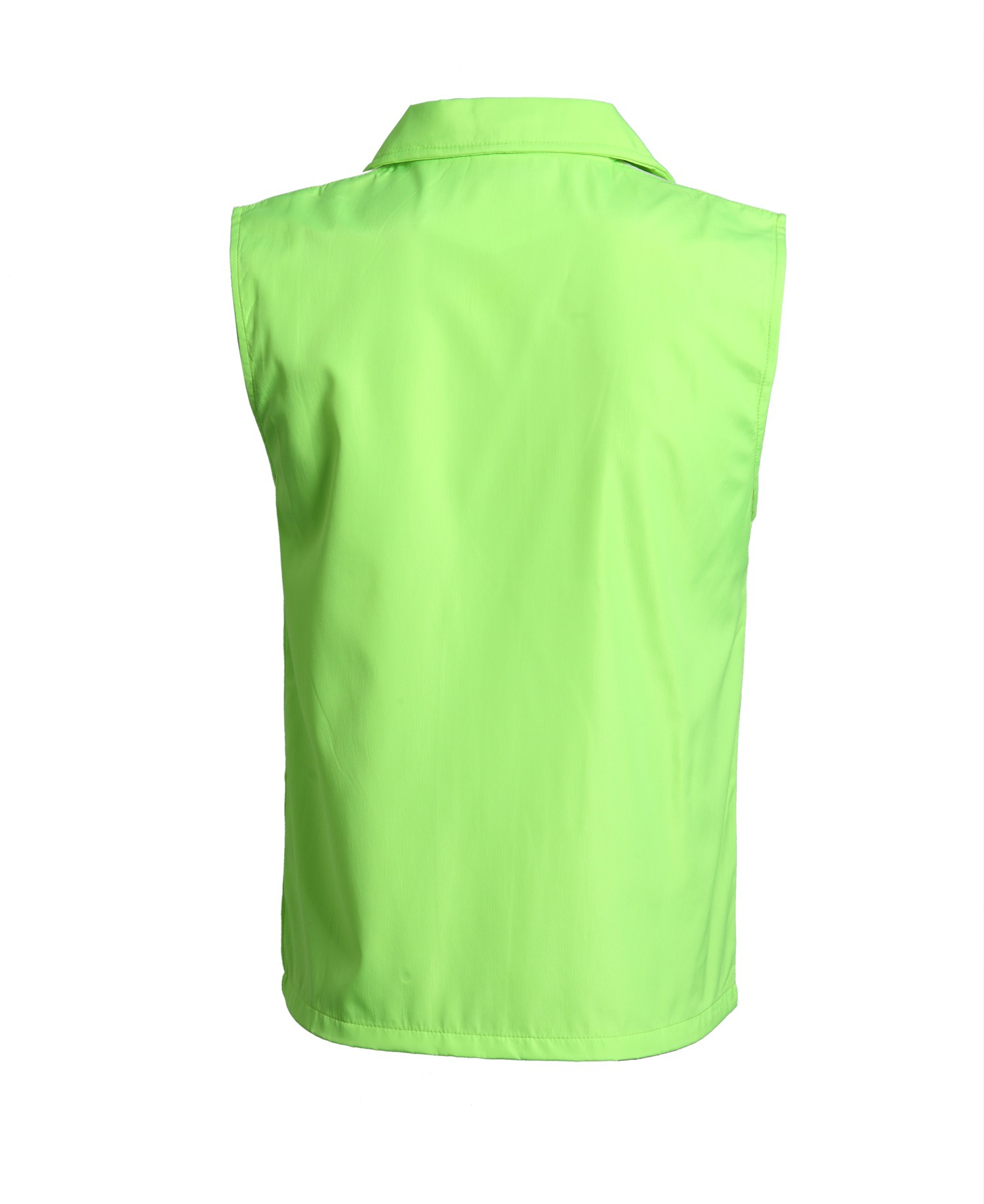 男式休闲广告马甲复合布带网里布加厚加大工作服拉链口袋马夹印字