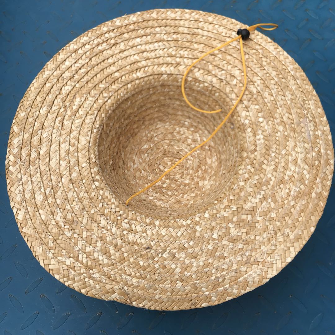 农民草帽农家草编织遮阳劳保大沿原色麦秆帽户外广告草帽厂家批发