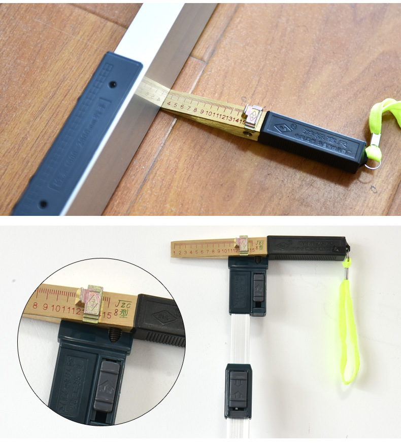 华昌工程验房工具包套装2米折叠靠尺检测尺多功能水平尺建筑工程