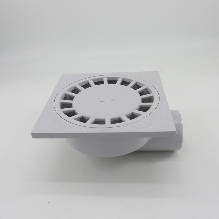 同层侧排地漏pvc75管阳台墙排式墙壁墙角边下水地漏