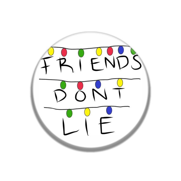 同款老友记美剧friends创意英文ins定制恶搞胸章胸针亚马逊速卖通