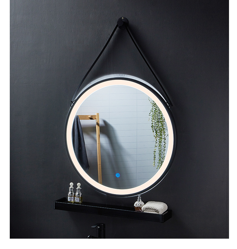 带框铝合金浴室镜洗手间壁挂式led触摸智能镜子除雾蓝牙 定制直销