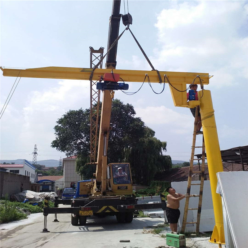 出售小型悬臂吊1t结构新颖操作简单5吨定柱式悬臂吊