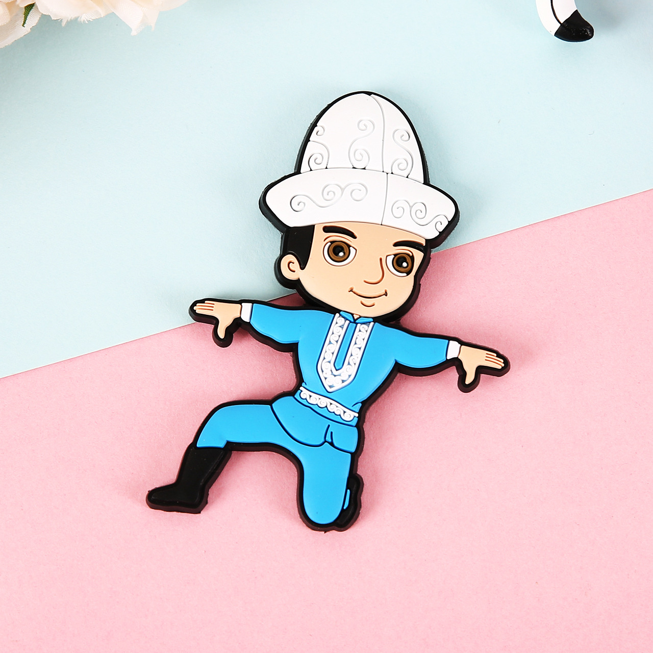 定制城市建筑风景冰箱贴民族人物卡通民族风旅游纪念品pvc冰箱贴