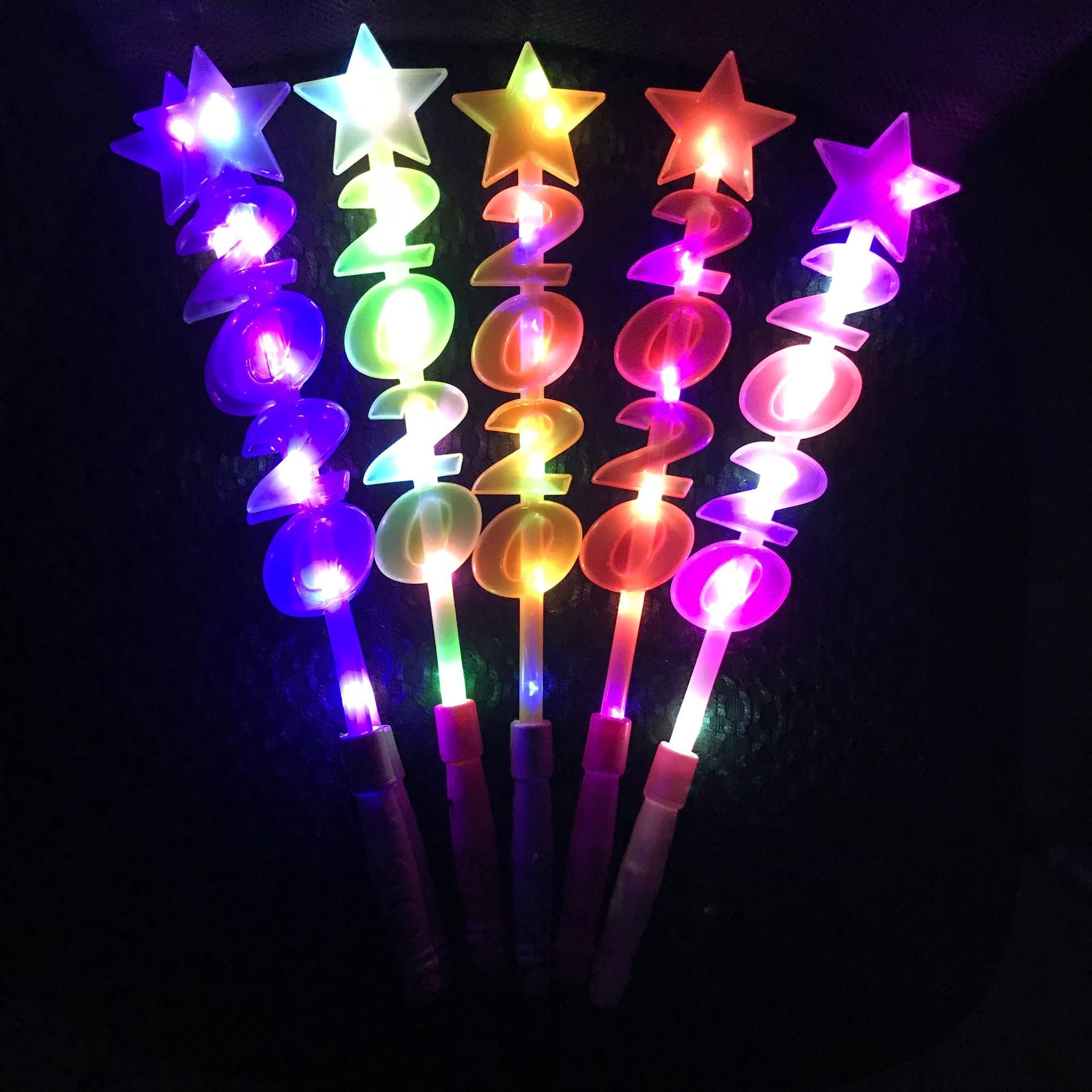 2020闪光棒新款星空棒地推扫码爆款发光电子荧光棒儿童玩具小礼品