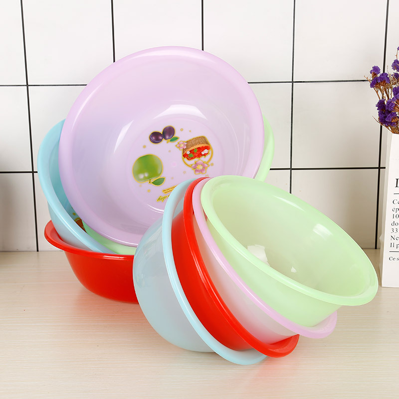 个厂家供应36塑料家用洗脸盆logo活动礼品盆子超市会场促销脸盆￥1