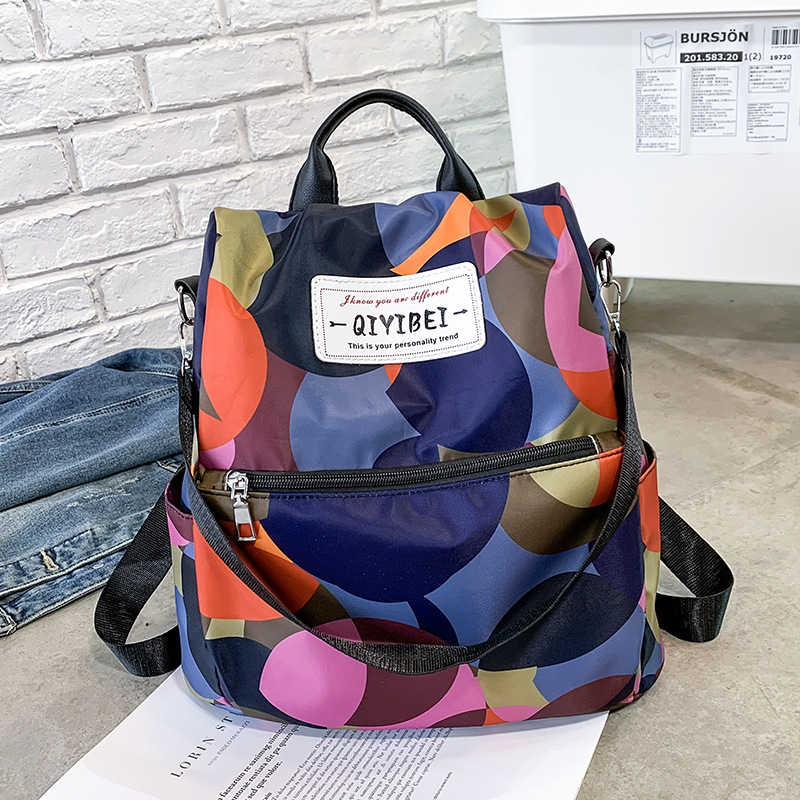 Backpack Women's Korean Style 2019 New Fashion Shoulder Hand-Carrying Dual-Use Women's Bag Fashion Backpack Women's Cross-Border