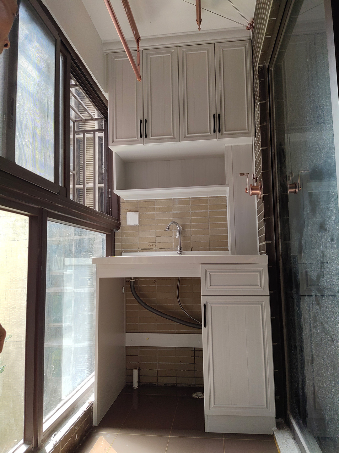 铝师傅全铝家具厂家 防潮防虫蛀无甲醛经久耐用全铝合金阳台柜