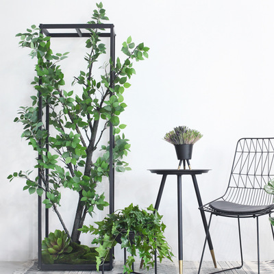 一件代发树枝造景植物精品茶仿真绿植树干商铺橱窗陈列设计搭配装