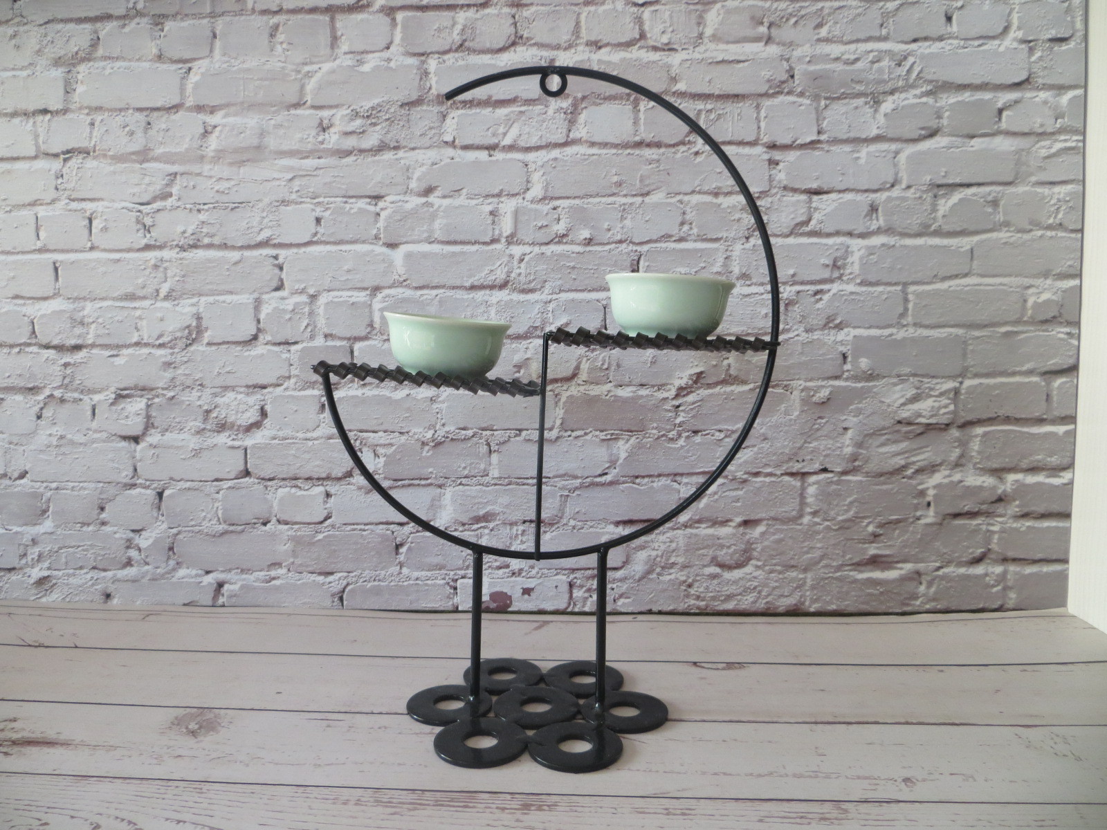 昌辉工艺铁件造型摆饰架多肉花盆架花插架编制饰品架工艺品摆件