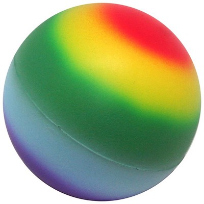 新品pu rainbow ball pu发泡玩具彩虹球 促销赠品 stress ball