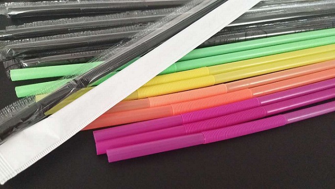 Manufacturers Support Customized Color Art Pearl Milk Tea Straw Bending Pp Plastic Straw Sand Ice Cold Drink Straw