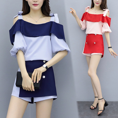 2019流行裙子夏女洋气夏装御姐套装洋气女神春装女装两件套连衣裙