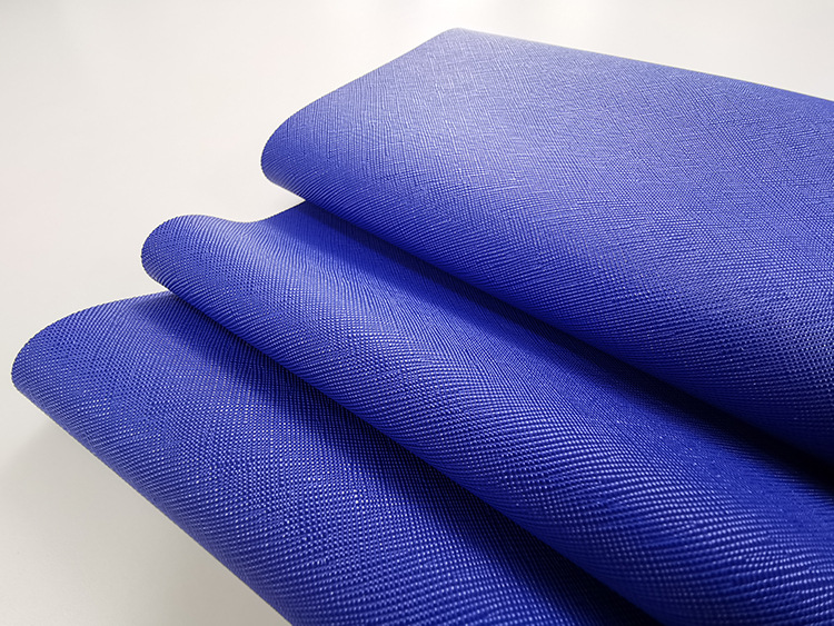 厂家直销pvc皮革面料十字纹牙签纹箱包手袋革化妆包人造革面料