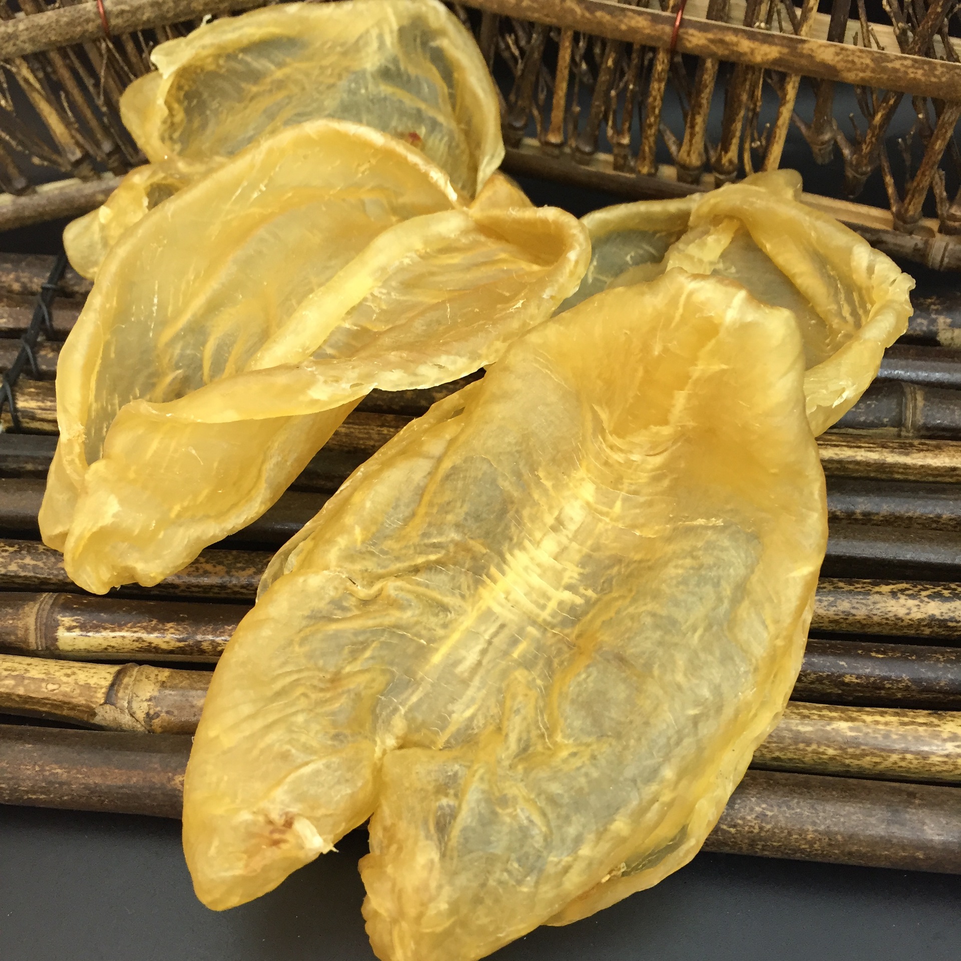 批发渠道深海天然野生 黄花胶片 花胶鸭泡肚鱼胶鱼肚鱼漂干贷500g