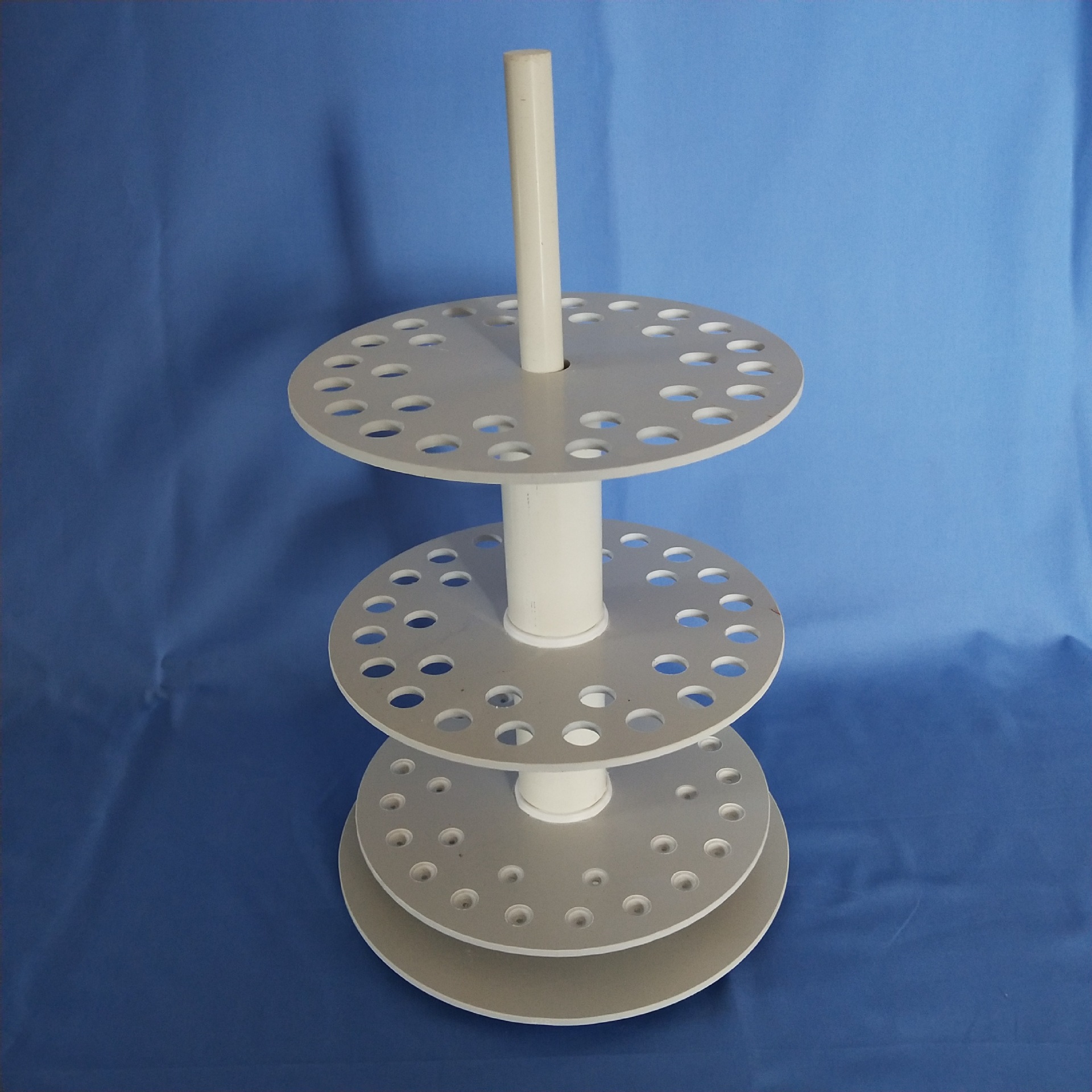 产地货源实验室用吸管架耐酸碱塑料圆盘吸管架刻度吸管架