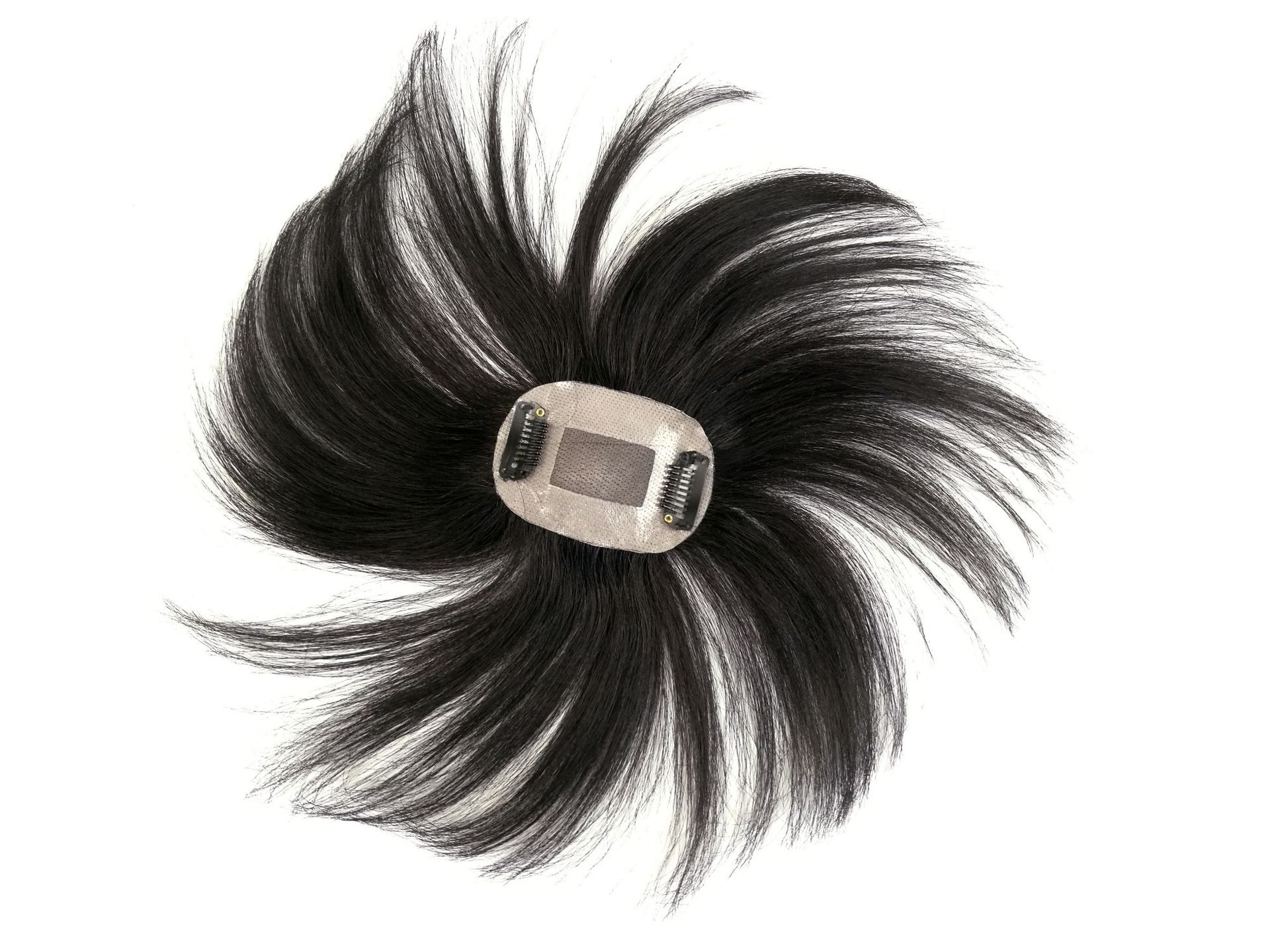 5x8手织短假发女士头顶遮白发补发块真发轻薄头顶局部补发片-阿里巴巴