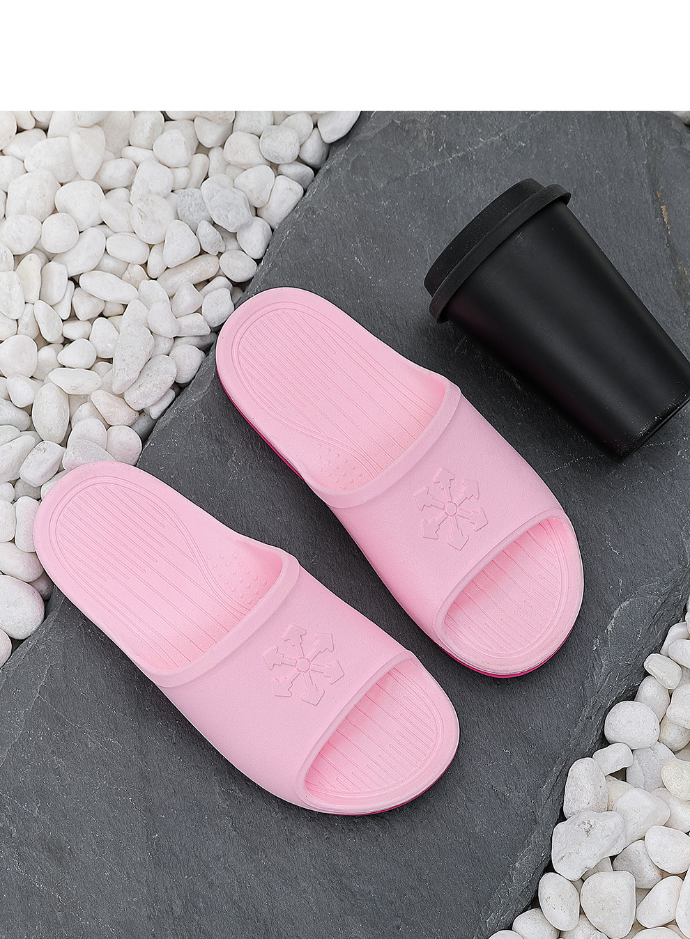 拼色酒店拖鞋女浴室洗澡室内pvc软底凉拖鞋家居情侣耐磨凉拖男士