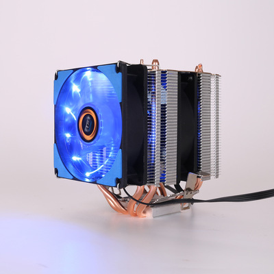 四铜管cpu散热器塔式 intel 775/115x/amd1366 2011静音cpu风扇