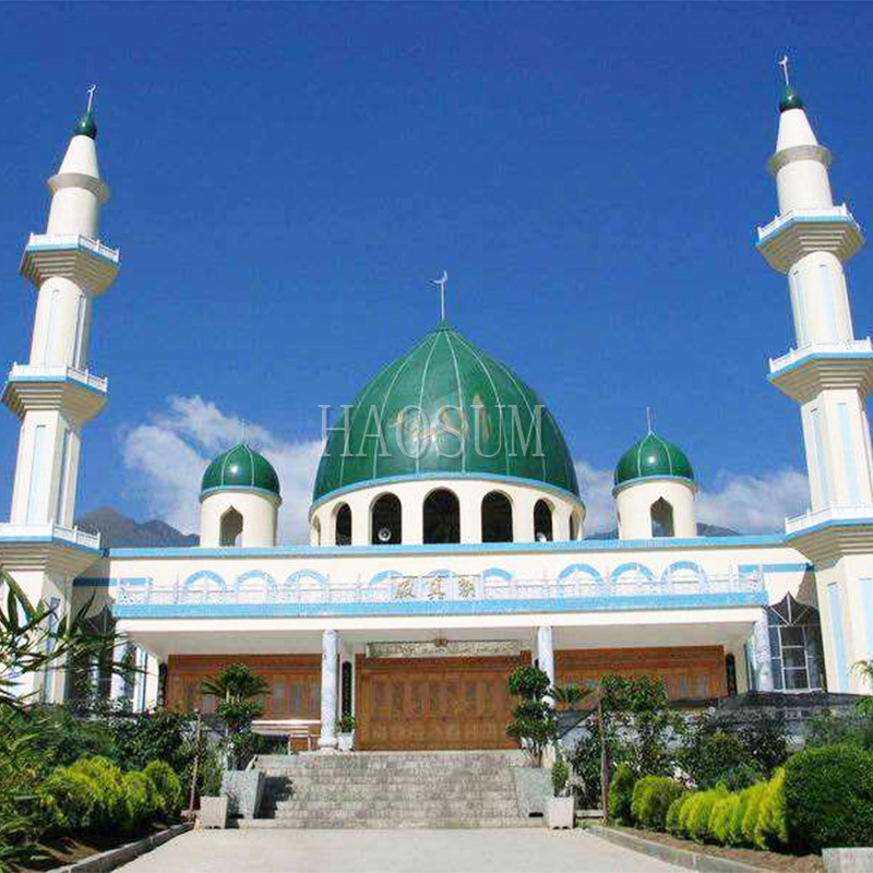 不锈钢清真寺穹顶酒店曲面塔尖标志性建筑宝顶金属建筑屋顶