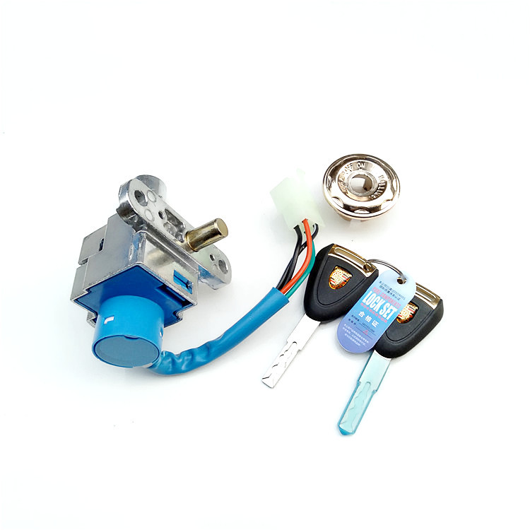 仿福喜巧格踏板摩托车 电动车车头锁龙头锁 电门锁巧格曲型电门锁