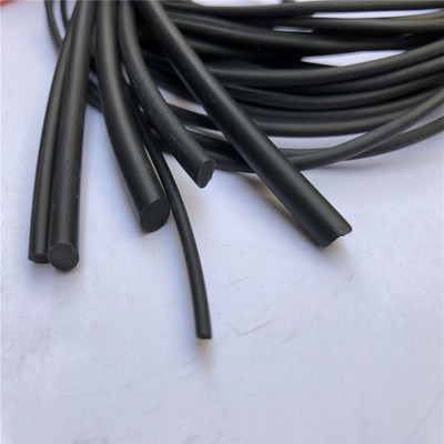fkm氟橡胶圆条 fpm氟胶o型密封条 黑色耐高温耐腐蚀耐磨圆条13mm