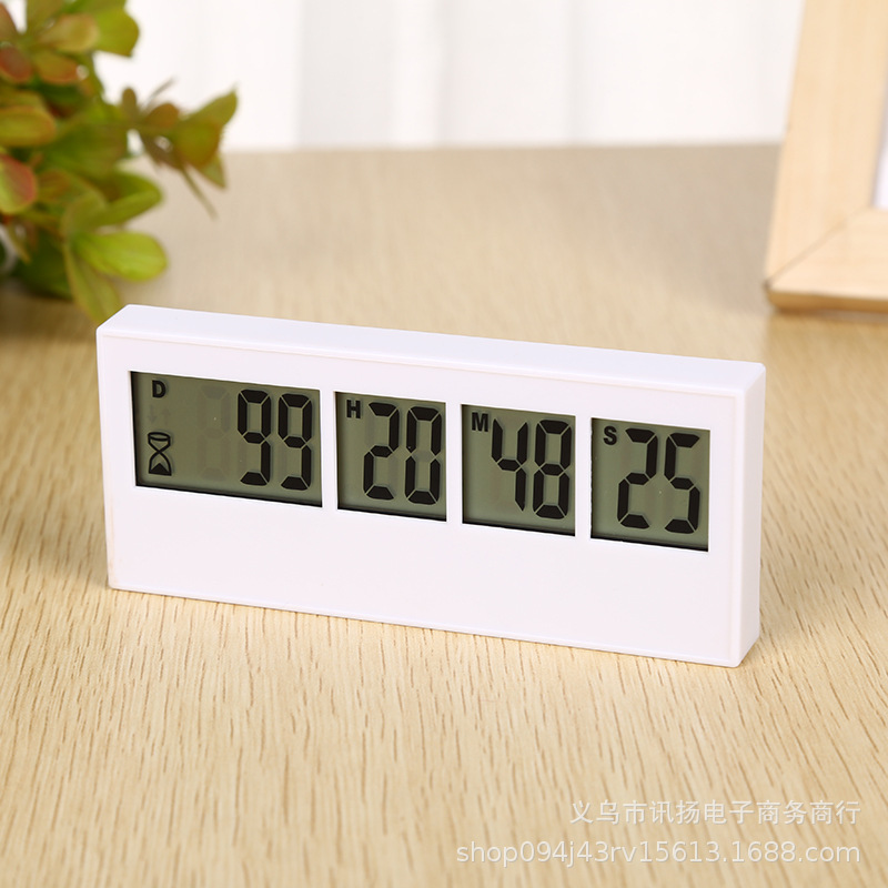 PS-110 Large Screen Window Timer 1000 Sky Black Rectangular Target Countdown Timer Day-Chasing Timer