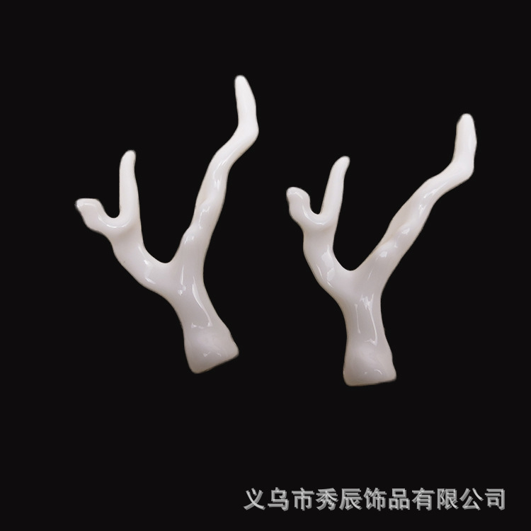 Acrylic-Based Resin Imitation Coral Dragon Horn Antlers Handmade DIY Archaistic Headdress Hairpin Accessories Accessories Hairpin Material