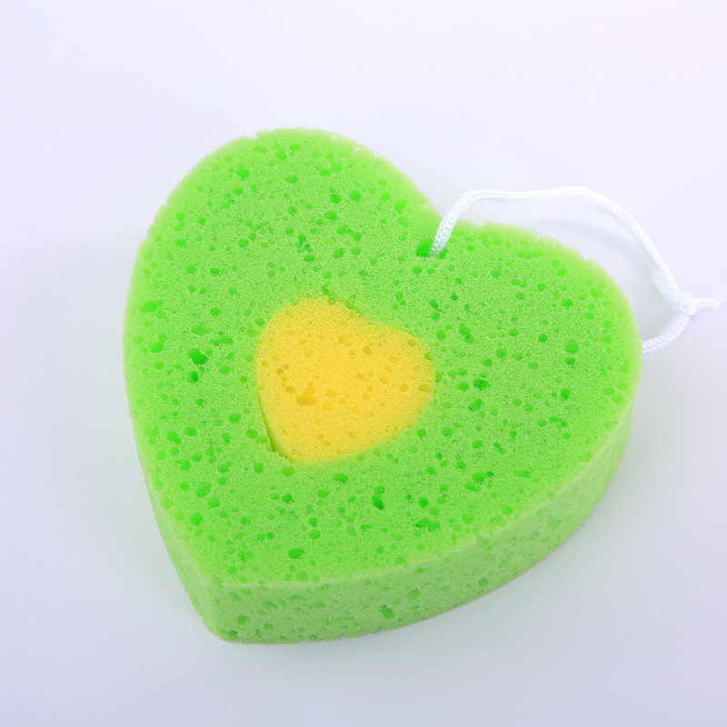 New Love Spong Mop Double-Sided Dish Sponges Pot Artifact Strong Decontamination Cleaning Brush Sponge Wipe Scouring Pad