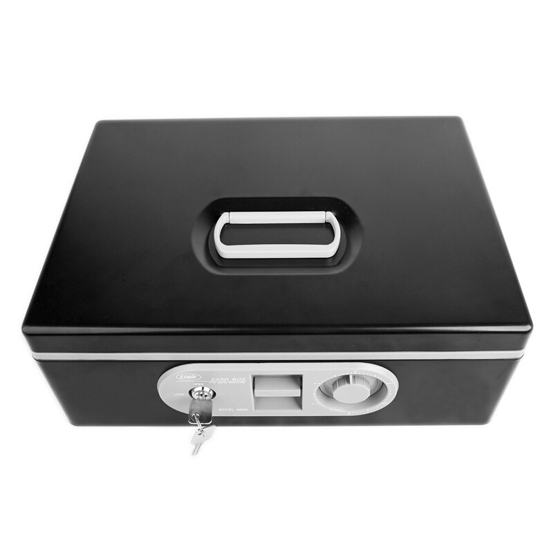 益而高8868l特大型手提金库 金属手提保险箱 整理箱 带密码锁