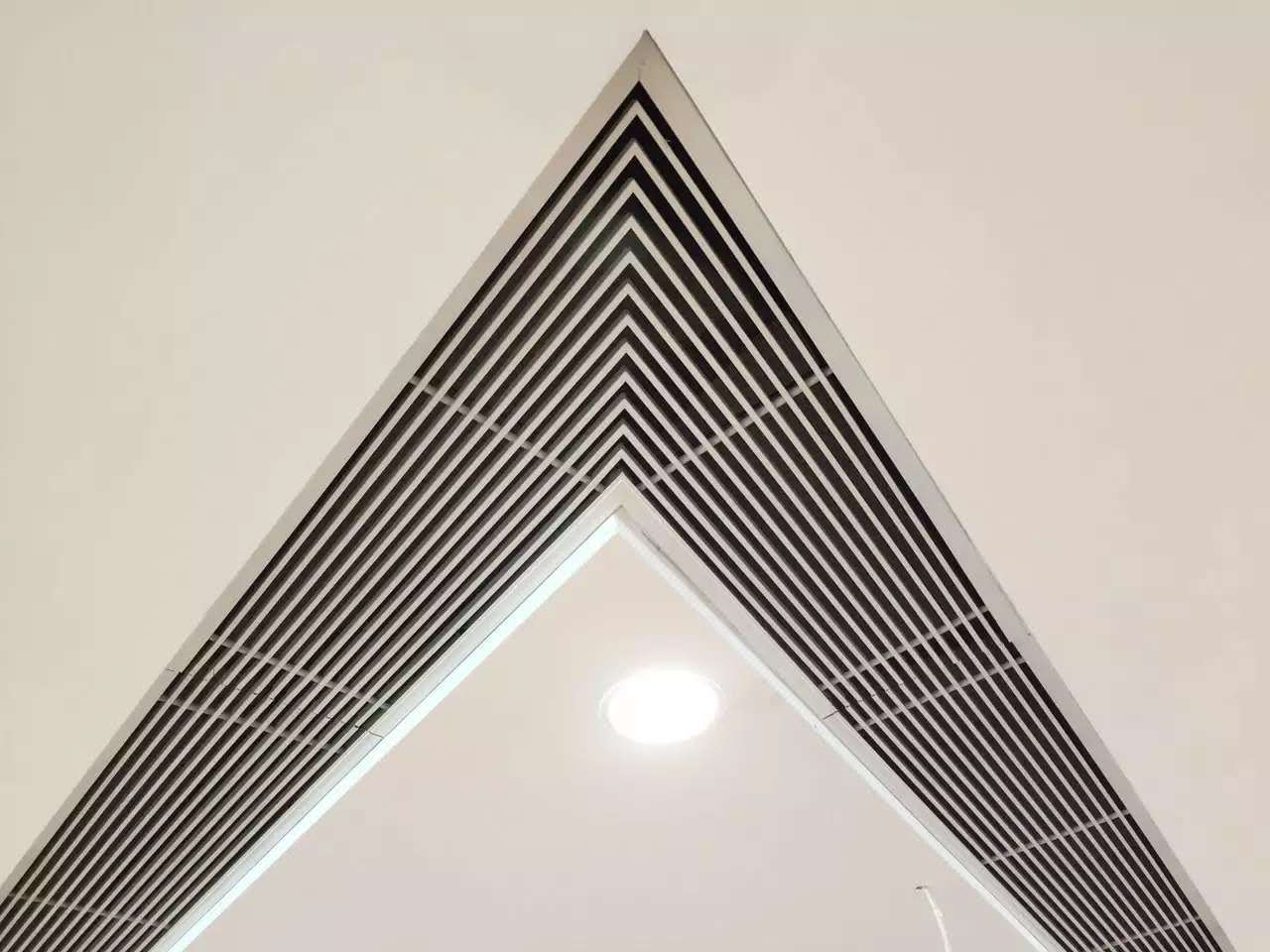 0度 30度线条出风口45度转角位装饰百叶铝合金送风线条风口 厂家