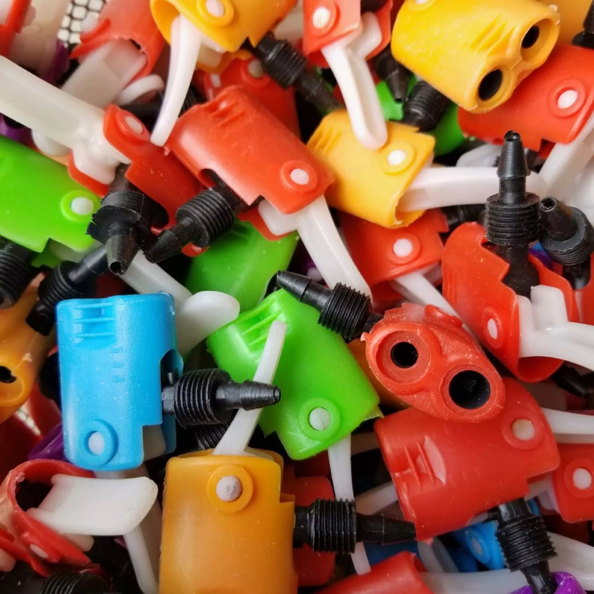 打气筒配件白色美式充气嘴 多功能英嘴美嘴法嘴气嘴通用气嘴压把