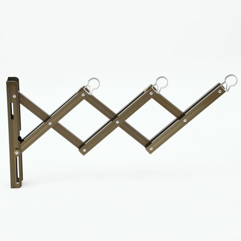 伸缩晾衣杆 阳台伸缩晾晒架户外推拉折叠晒衣架晒被架室外晾衣杆