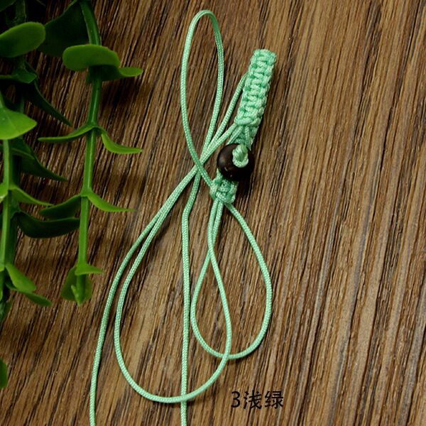 精美72号线手工编织钥匙扣平结带椰壳活扣挂件绳子汽车遥控器挂绳