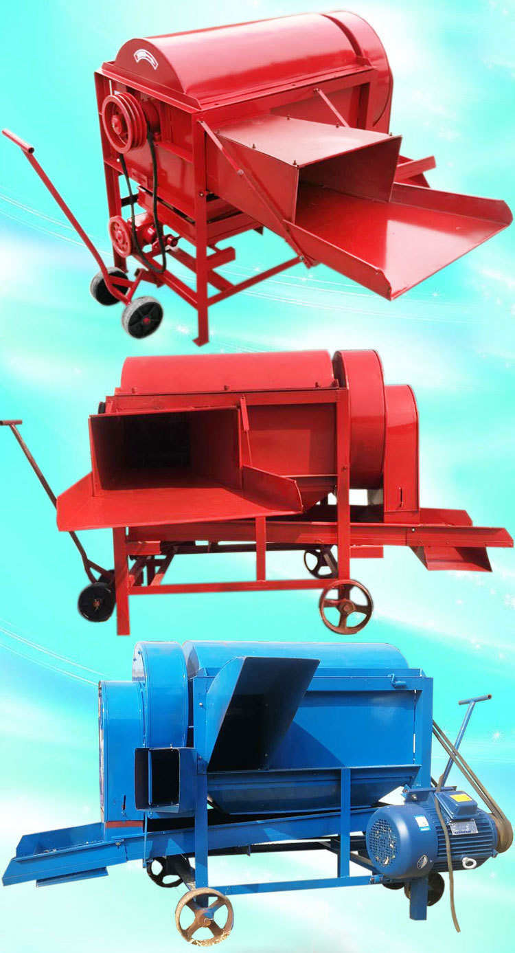 厂家直发 出口品质柴油动力水稻小麦打粒机 电动打谷机