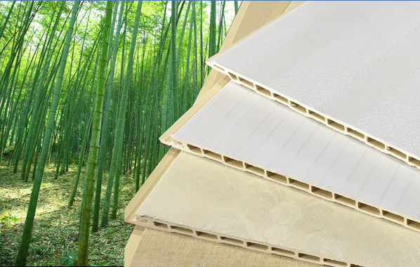 厂家直销防潮阻燃绿色环保无甲醛生态竹木纤维集成墙面护墙板