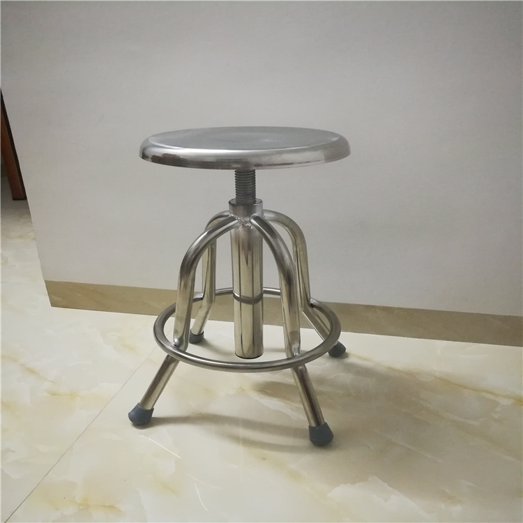 加粗螺旋杆升降手术圆凳 加粗钢管医疗诊查坐凳 加厚亮光凳面圆凳