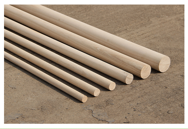 厂家批发多种规格实木圆棍diy手工木杆木板材加工定制桐木圆木棒
