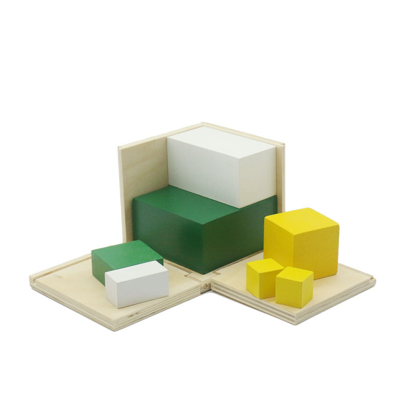 蒙氏早教玩具 幼儿园批发益智数学教具 蒙氏二倍数立方体