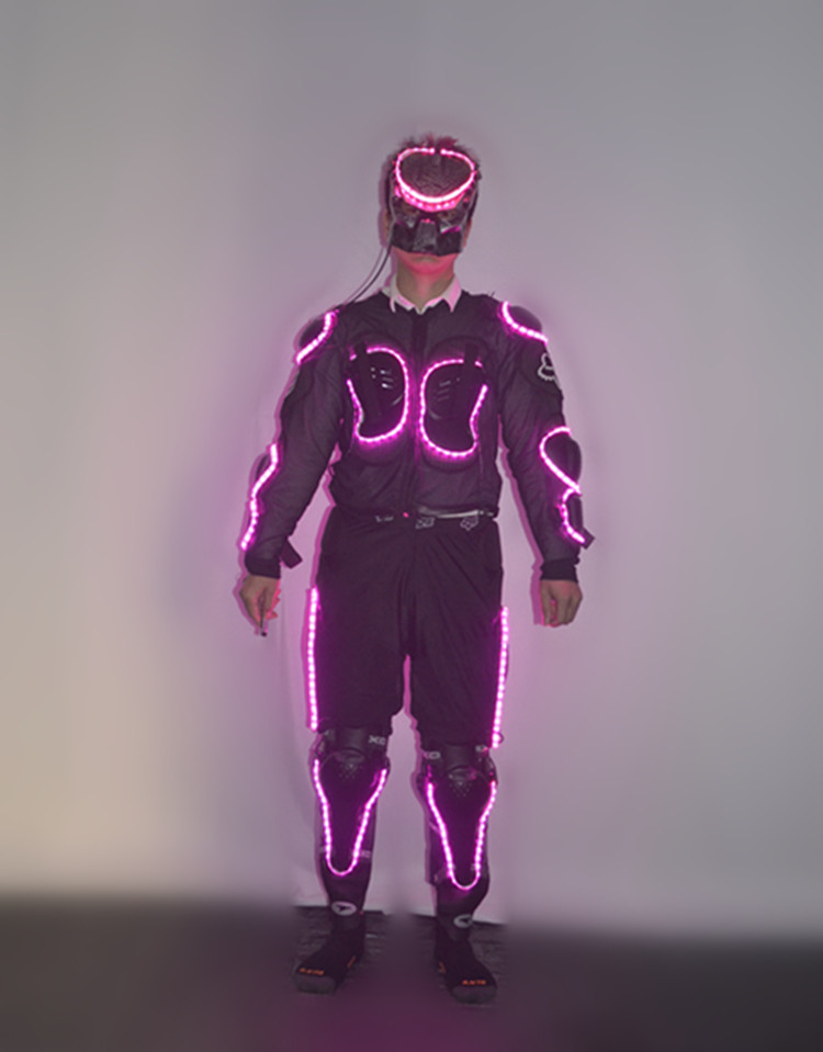 led发光盔甲未来科技感现代舞服装个性演出道具团队舞蹈电光舞